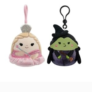 Squishmallows Wicked Elphaba And Glinda Upland 3.5 Inch Key Chains